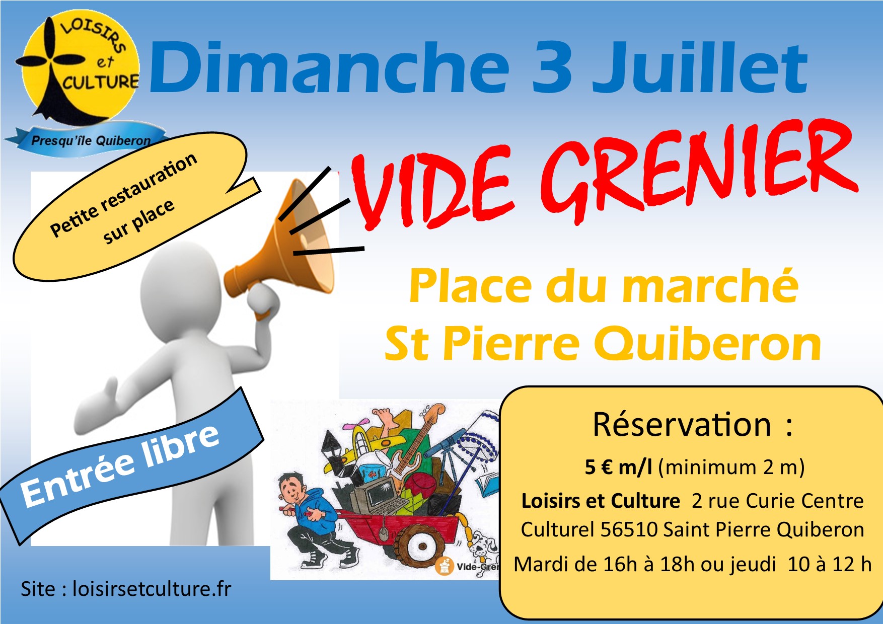 Vide-greniers du bourg le 3 juillet 2022