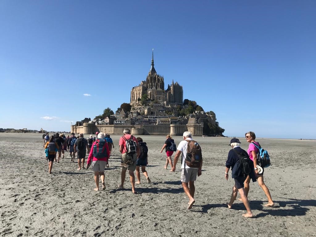 Les randonneurs de Loisirs et Culture en voyage en Normandie (septembre 2022)