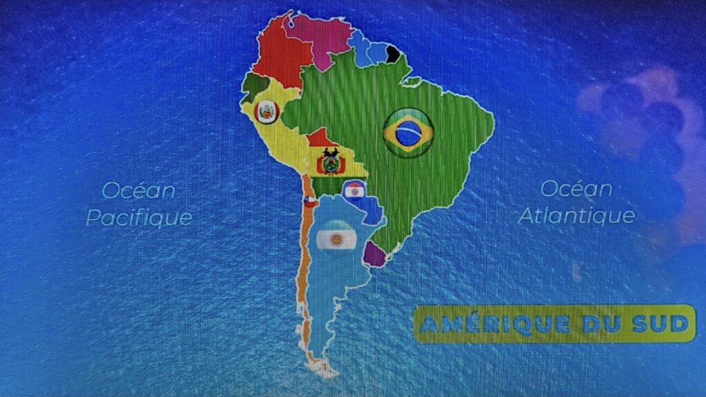 carte Amérique sud